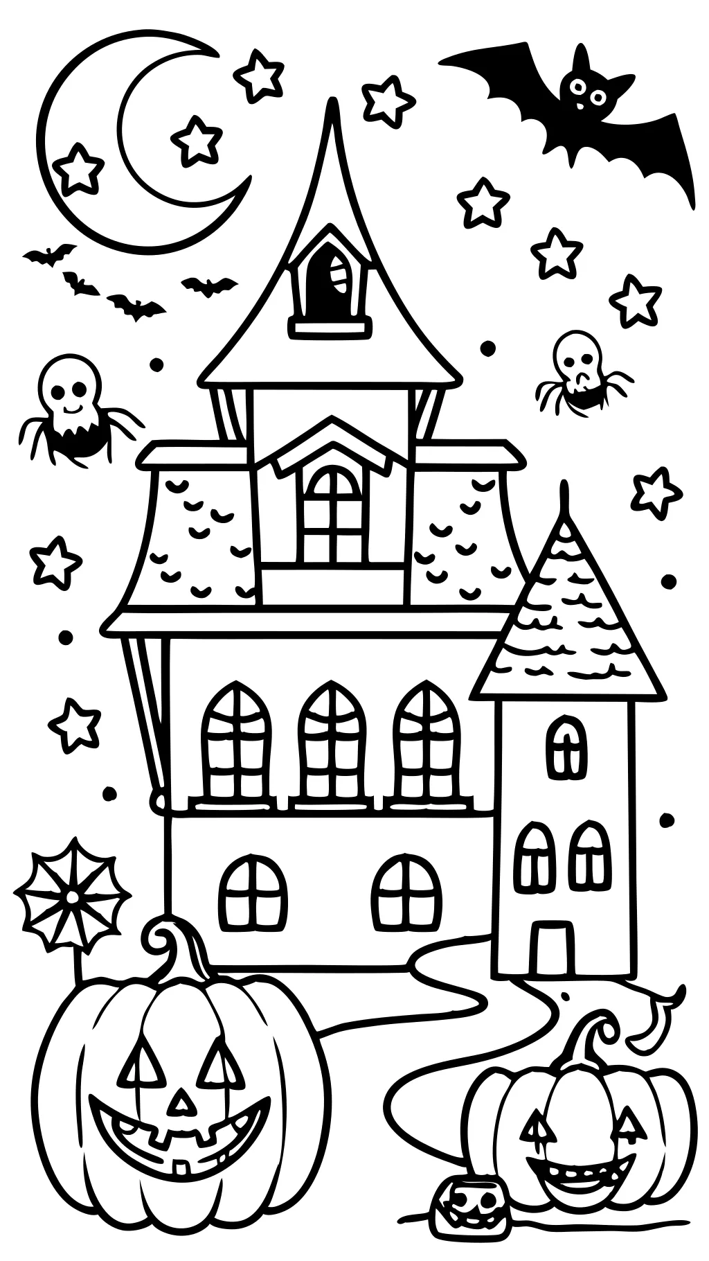 Pages de livres à colorier Halloween gratuits